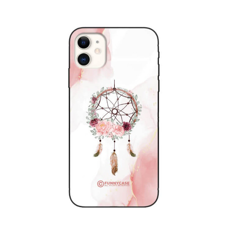 ETUI BLACK CASE GLASS NA TELEFON APPLE IPHONE 11 ŁAPACZ SNÓW BOHO