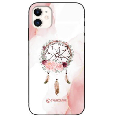 ETUI BLACK CASE GLASS NA TELEFON APPLE IPHONE 11 ŁAPACZ SNÓW BOHO