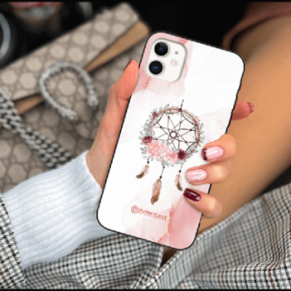 ETUI BLACK CASE GLASS NA TELEFON APPLE IPHONE 11 ŁAPACZ SNÓW BOHO