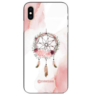 ETUI BLACK CASE GLASS NA TELEFON APPLE IPHONE XS MAX ŁAPACZ SNÓW BOHO