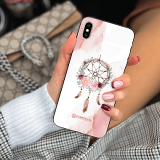 ETUI BLACK CASE GLASS NA TELEFON APPLE IPHONE XS MAX ŁAPACZ SNÓW BOHO