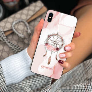 ETUI BLACK CASE GLASS NA TELEFON APPLE IPHONE XS ŁAPACZ SNÓW BOHO