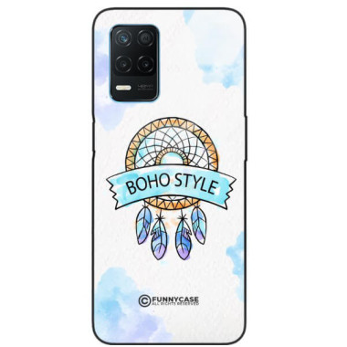 ETUI BLACK CASE GLASS NA TELEFON REALME 8 5G / V13 5G MAKRAMA BOHO