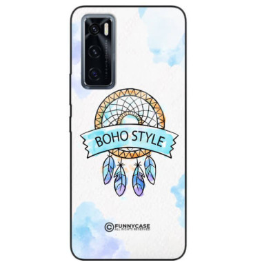 ETUI BLACK CASE GLASS NA TELEFON VIVO V20SE MAKRAMA BOHO