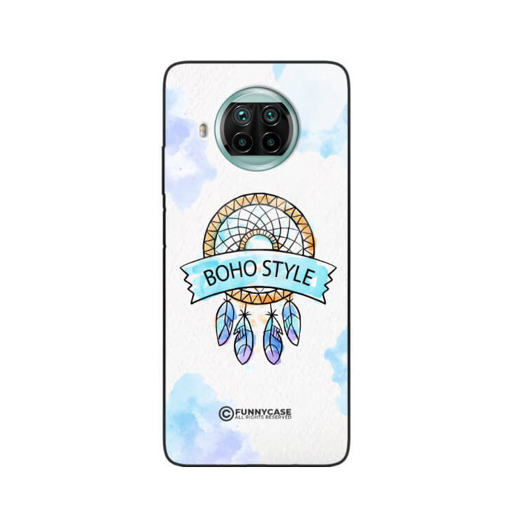 ETUI BLACK CASE GLASS NA TELEFON XIAOMI Mi 10T LITE MAKRAMA BOHO