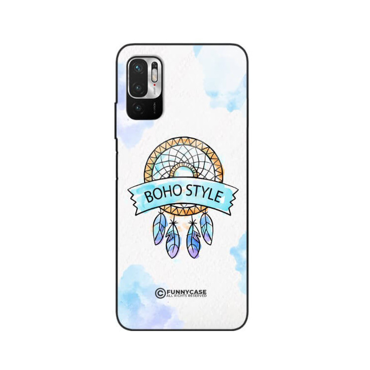 ETUI BLACK CASE GLASS NA TELEFON XIAOMI REDMI NOTE 10 5G MAKRAMA BOHO