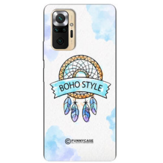 ETUI BLACK CASE GLASS NA TELEFON XIAOMI REDMI NOTE 10 PRO / PRO MAX MAKRAMA BOHO