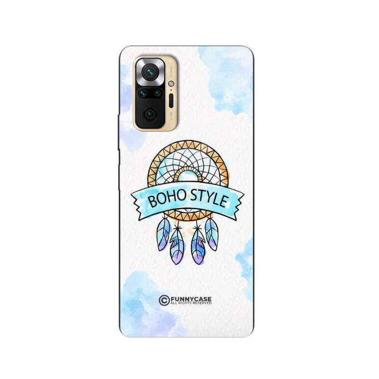 ETUI BLACK CASE GLASS NA TELEFON XIAOMI REDMI NOTE 10 PRO / PRO MAX MAKRAMA BOHO