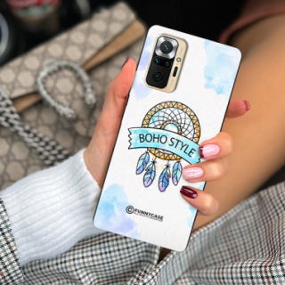 ETUI BLACK CASE GLASS NA TELEFON XIAOMI REDMI NOTE 10 PRO / PRO MAX MAKRAMA BOHO