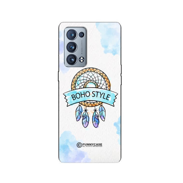 ETUI BLACK CASE GLASS NA TELEFON OPPO RENO 6 PRO PLUS MAKRAMA BOHO