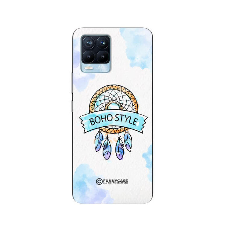 ETUI BLACK CASE GLASS NA TELEFON REALME 8 / 8 PRO MAKRAMA BOHO