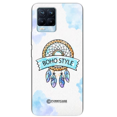 ETUI BLACK CASE GLASS NA TELEFON REALME 8 / 8 PRO MAKRAMA BOHO