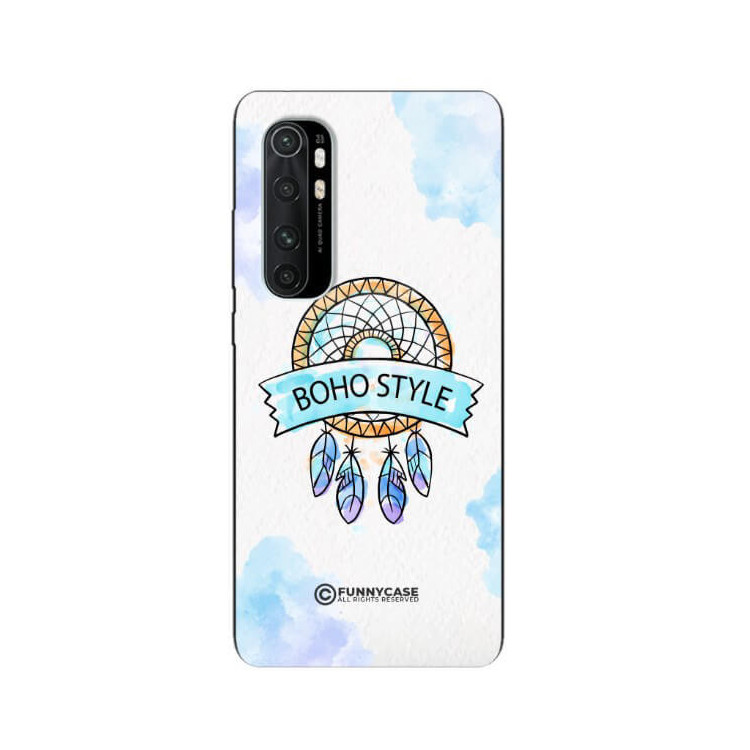 ETUI BLACK CASE GLASS NA TELEFON XIAOMI Mi NOTE 10 LITE MAKRAMA BOHO