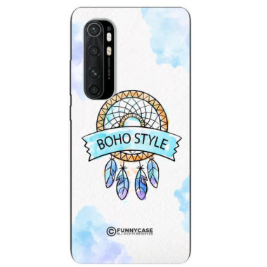 ETUI BLACK CASE GLASS NA TELEFON XIAOMI Mi NOTE 10 LITE MAKRAMA BOHO