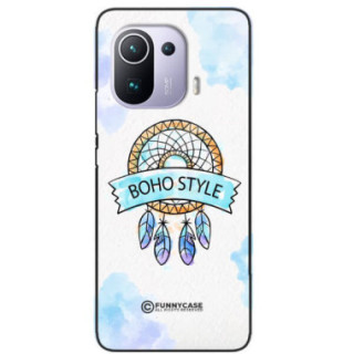 ETUI BLACK CASE GLASS NA TELEFON XIAOMI Mi 11 PRO MAKRAMA BOHO