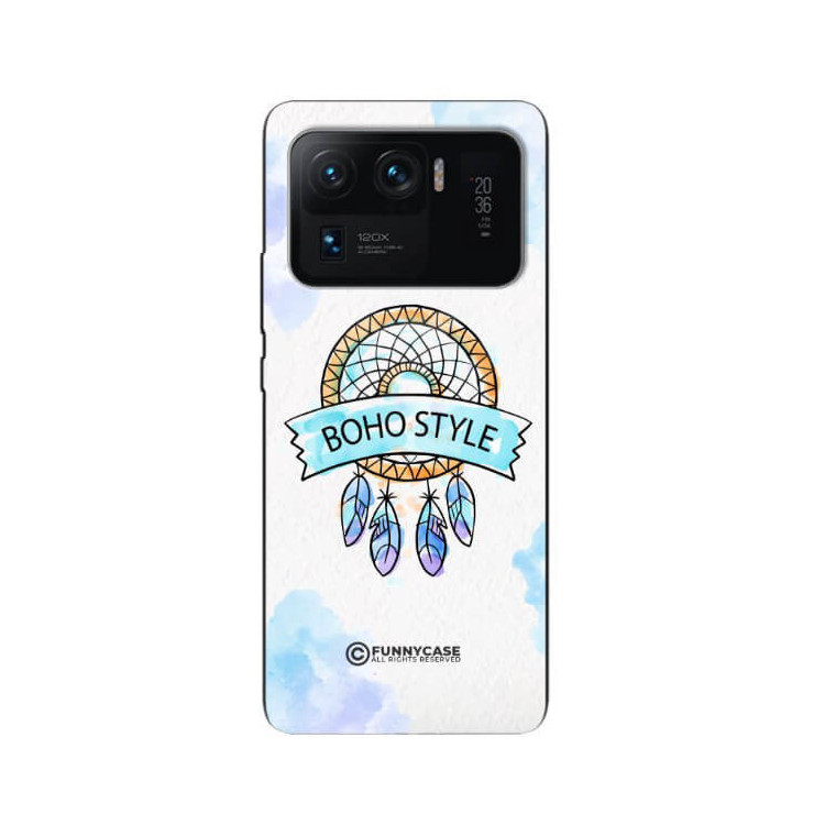 ETUI BLACK CASE GLASS NA TELEFON XIAOMI Mi 11 ULTRA MAKRAMA BOHO