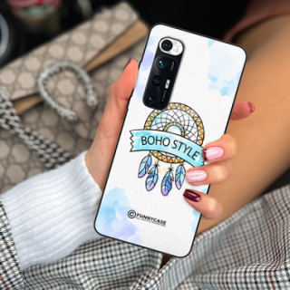 ETUI BLACK CASE GLASS NA TELEFON XIAOMI Mi 10s MAKRAMA BOHO