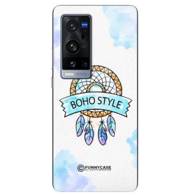 ETUI BLACK CASE GLASS NA TELEFON VIVO X60 PRO PLUS MAKRAMA BOHO