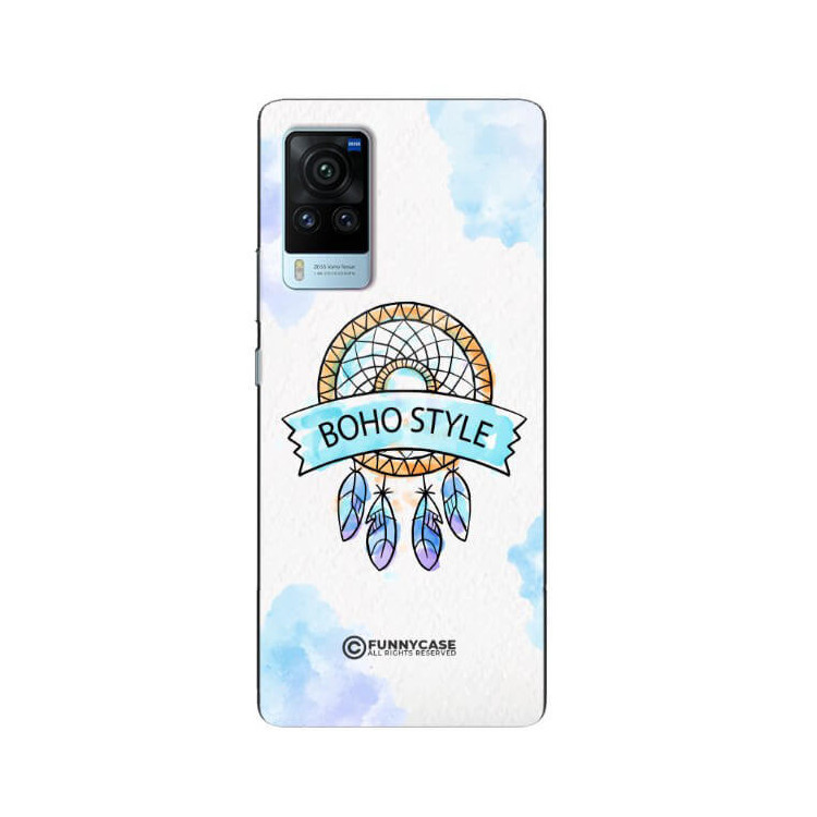 ETUI BLACK CASE GLASS NA TELEFON VIVO X60 PRO MAKRAMA BOHO