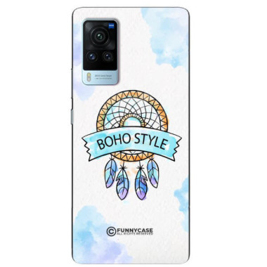 ETUI BLACK CASE GLASS NA TELEFON VIVO X60 PRO MAKRAMA BOHO