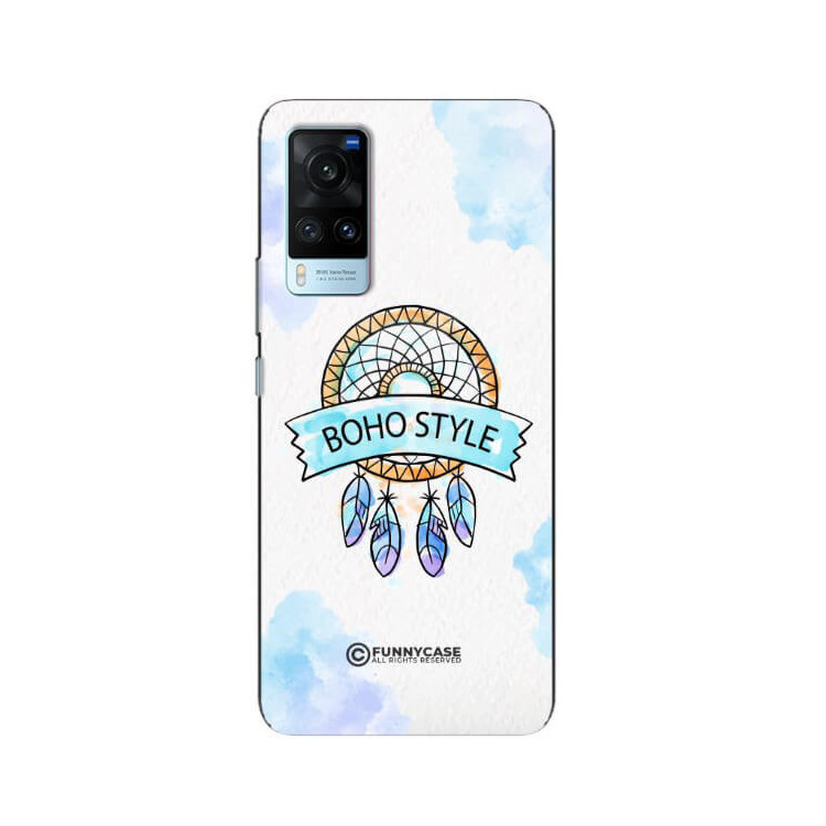 ETUI BLACK CASE GLASS NA TELEFON VIVO X60 MAKRAMA BOHO