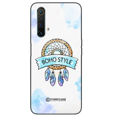 ETUI BLACK CASE GLASS NA TELEFON REALME X50 / X50 5G / X3 SUPER ZOOM MAKRAMA BOHO