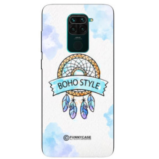 ETUI BLACK CASE GLASS NA TELEFON XIAOMI REDMI NOTE 9 / 10X 4G MAKRAMA BOHO