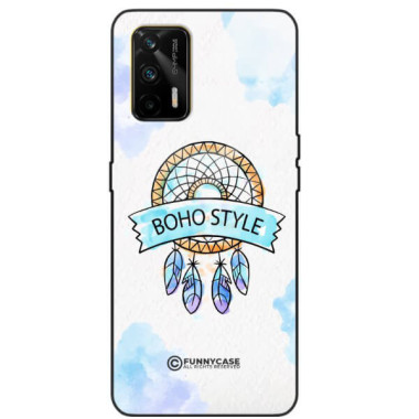 ETUI BLACK CASE GLASS NA TELEFON REALME GT MAKRAMA BOHO