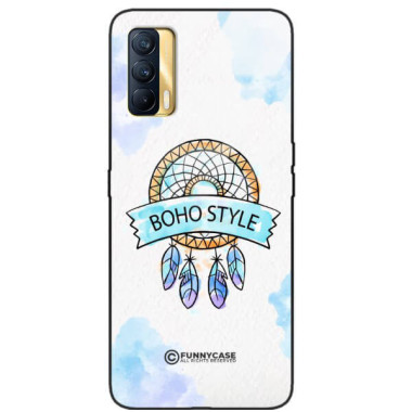 ETUI BLACK CASE GLASS NA TELEFON REALME V15 MAKRAMA BOHO