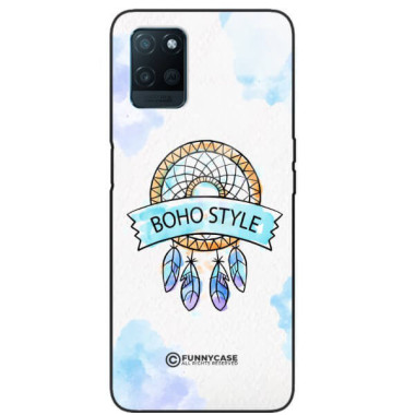 ETUI BLACK CASE GLASS NA TELEFON REALME V11 MAKRAMA BOHO