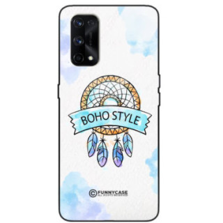 ETUI BLACK CASE GLASS NA TELEFON REALME X7 PRO MAKRAMA BOHO