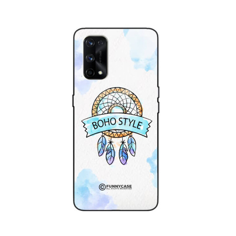 ETUI BLACK CASE GLASS NA TELEFON REALME X7 PRO MAKRAMA BOHO