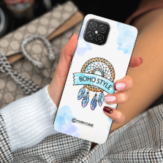 ETUI BLACK CASE GLASS NA TELEFON HUAWEI NOVA 8 SE MAKRAMA BOHO