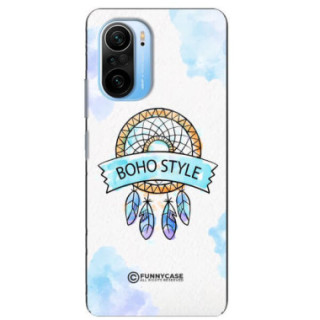 ETUI BLACK CASE GLASS NA TELEFON XIAOMI REDMI K40 / K40 PRO MAKRAMA BOHO