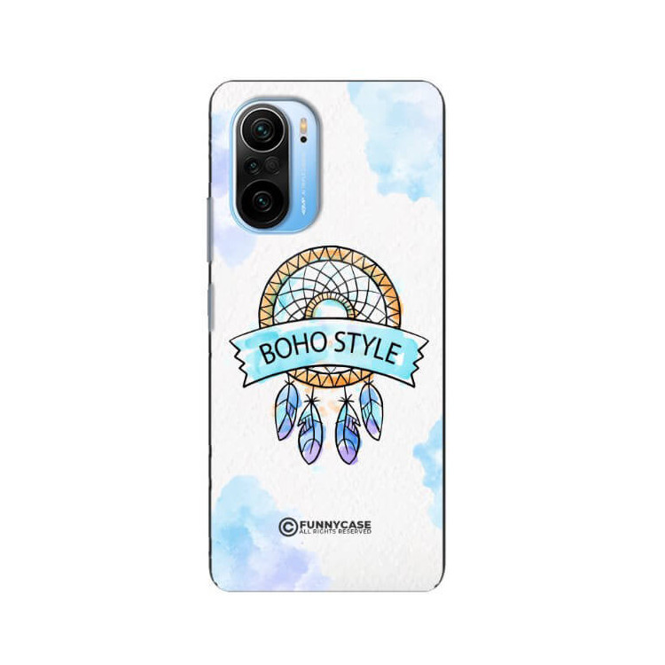 ETUI BLACK CASE GLASS NA TELEFON XIAOMI REDMI K40 / K40 PRO MAKRAMA BOHO