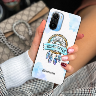 ETUI BLACK CASE GLASS NA TELEFON XIAOMI REDMI K40 / K40 PRO MAKRAMA BOHO