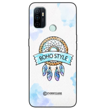 ETUI BLACK CASE GLASS NA TELEFON OPPO A33 MAKRAMA BOHO