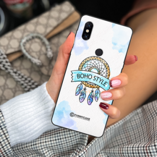 ETUI BLACK CASE GLASS NA TELEFON XIAOMI Mi MIX 3 MAKRAMA BOHO