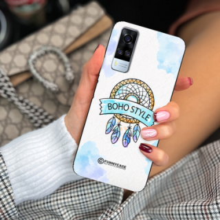 ETUI BLACK CASE GLASS NA TELEFON VIVO Y51 2020 MAKRAMA BOHO