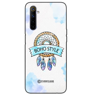 ETUI BLACK CASE GLASS NA TELEFON REALME 6 MAKRAMA BOHO