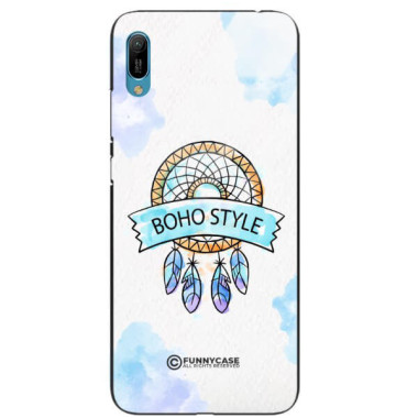 ETUI BLACK CASE GLASS NA TELEFON HUAWEI Y6 2019 MAKRAMA BOHO