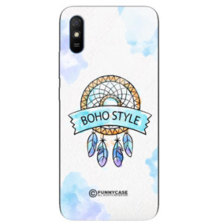 ETUI BLACK CASE GLASS NA TELEFON XIAOMI REDMI 9A MAKRAMA BOHO