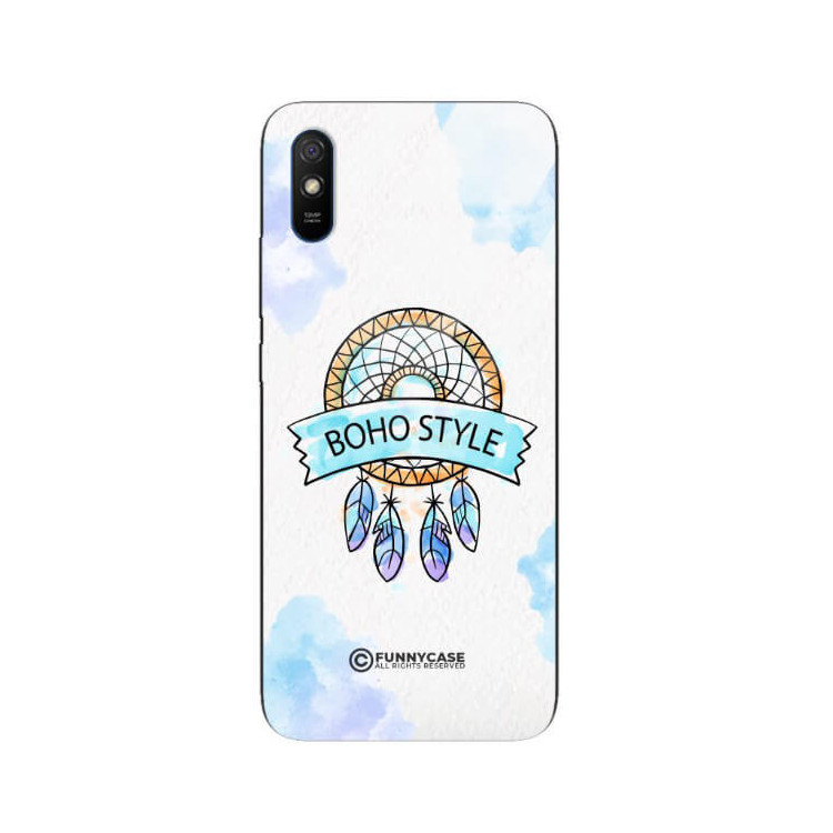 ETUI BLACK CASE GLASS NA TELEFON XIAOMI REDMI 9A MAKRAMA BOHO