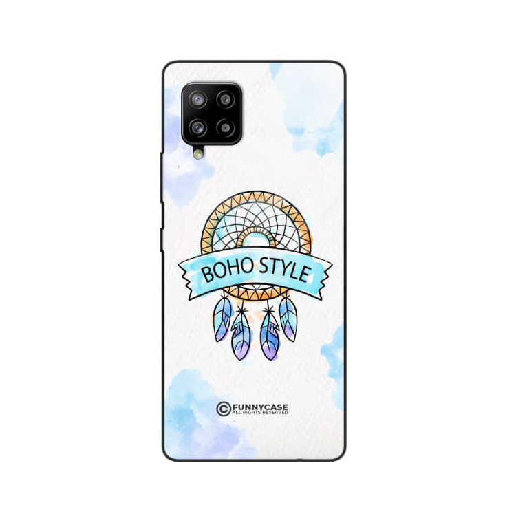 ETUI BLACK CASE GLASS NA TELEFON SAMSUNG GALAXY A42 5G MAKRAMA BOHO