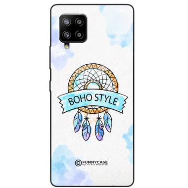 ETUI BLACK CASE GLASS NA TELEFON SAMSUNG GALAXY A42 5G MAKRAMA BOHO