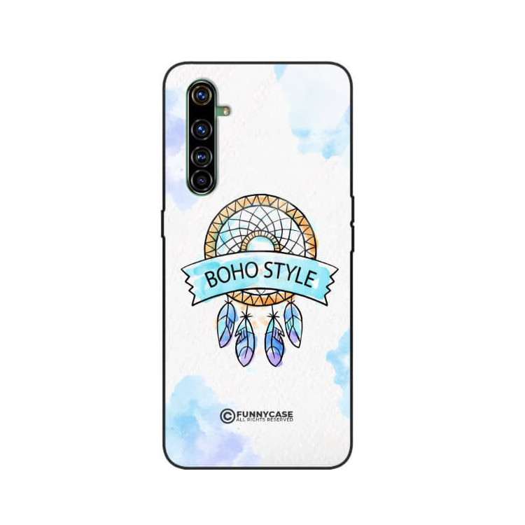 ETUI BLACK CASE GLASS NA TELEFON REALME X50 PRO MAKRAMA BOHO