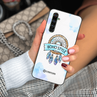 ETUI BLACK CASE GLASS NA TELEFON REALME X50 PRO MAKRAMA BOHO