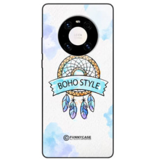 ETUI BLACK CASE GLASS NA TELEFON HUAWEI MATE 40 MAKRAMA BOHO