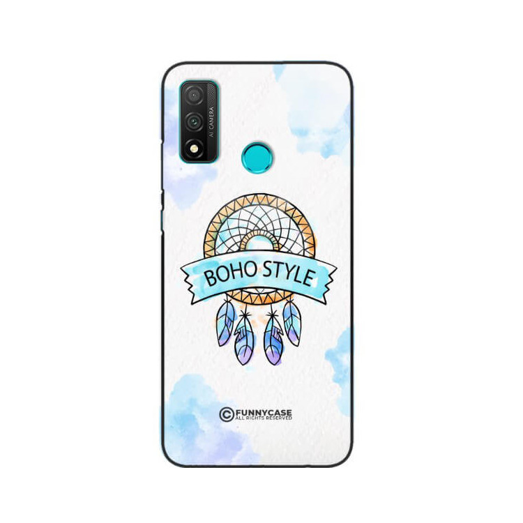 ETUI BLACK CASE GLASS NA TELEFON HUAWEI P SMART 2020 MAKRAMA BOHO