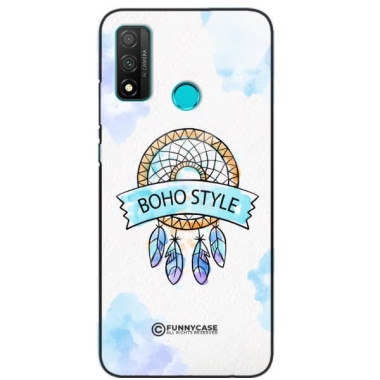 ETUI BLACK CASE GLASS NA TELEFON HUAWEI P SMART 2020 MAKRAMA BOHO